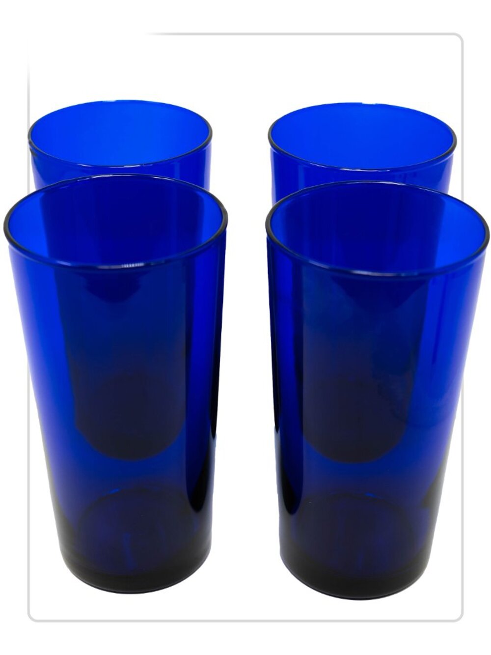 Libbey Cobalt Blue Pint Glass Tumbler (set of 4)